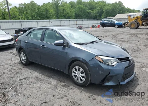 2016 Toyota Corolla Eco z USA, uszkodzony, nr VIN 2T1BPRHE0GC613731